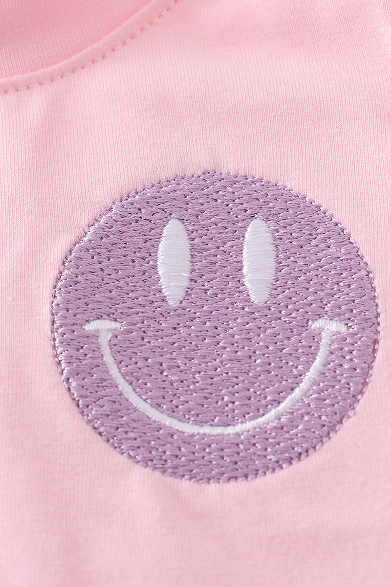 Purple Smile Gingham Bloomer Set β Baby Girl