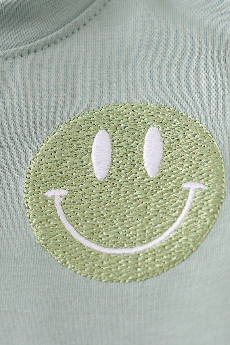 Green Smile Gingham Bloomer Set β Baby