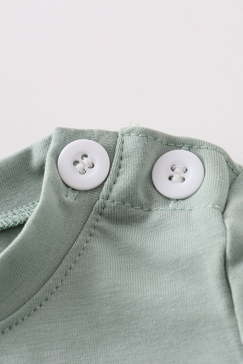 Green Smile Gingham Bloomer Set β Baby