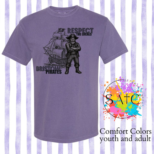 Respect the Locals – Pirate Mascot Tee (Comfort Colors Preorder)