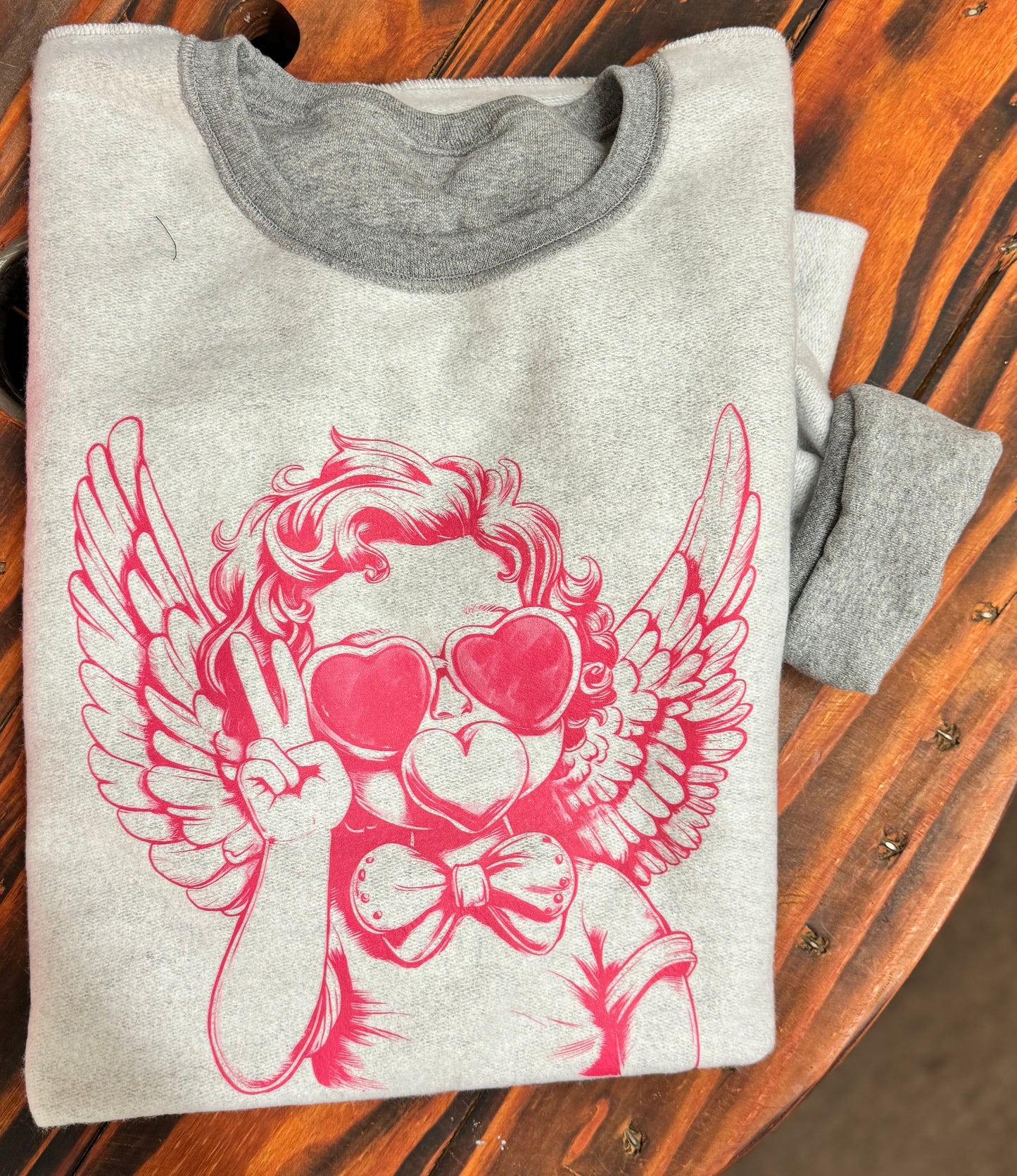  Gray Sweatshirts with Cute Cupid