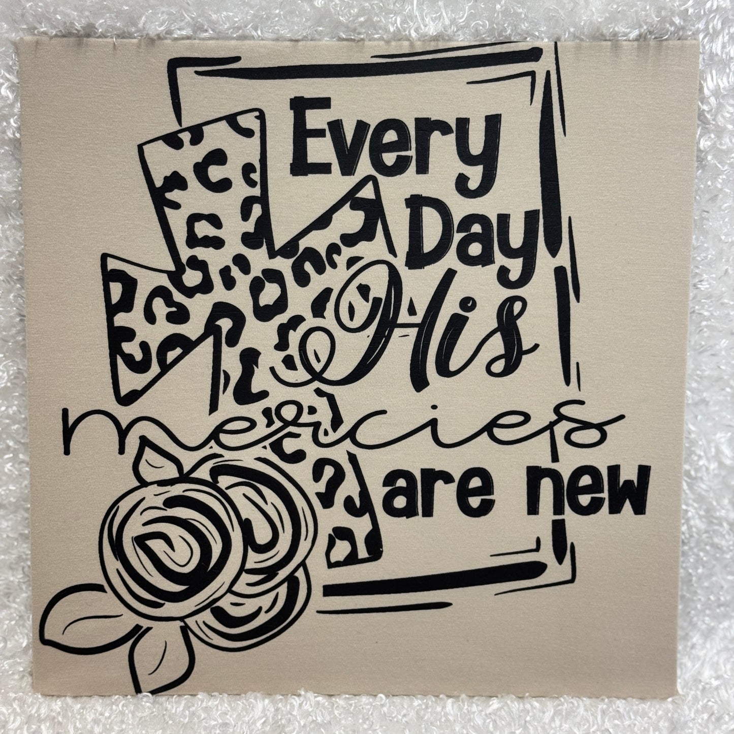 His Mercies Are New – Black Print Design